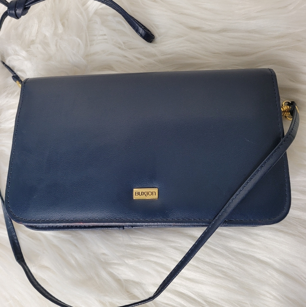 Buxton dbl crossbody purse/ wallet